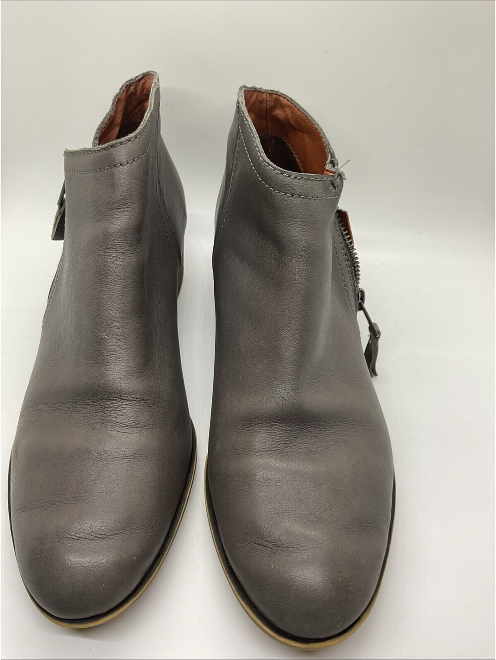 Lucky brand women’s ankle booties size 9M leather upper LK-BRIELLEY2 Gray 208